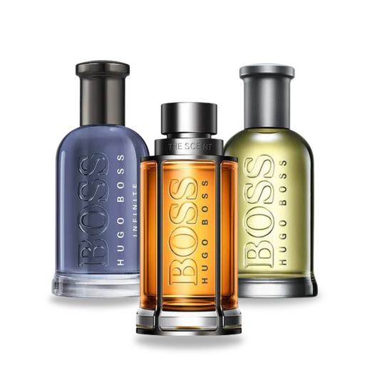 3 Parfümkombinationen – Boss Bottled Infinite, Boss The Scent und Boss Bottled